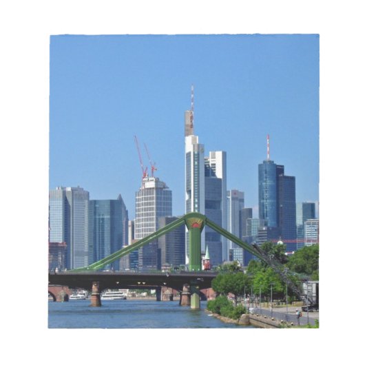 Frankfurter Skyline Notizblock (Vorderseite)