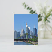 Frankfurter Skyline Postkarte (Stehend Vorderseite)
