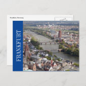 Frankfurter Stadtansicht Postkarte (Vorne/Hinten)