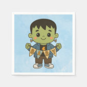Frankie Baby Shower Napkins – Cute Monster-Themed  Serviette (Vorderseite)