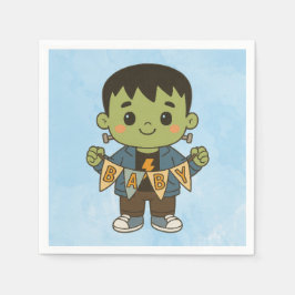 Frankie Baby Shower Napkins – Cute Monster-Themed  Serviette