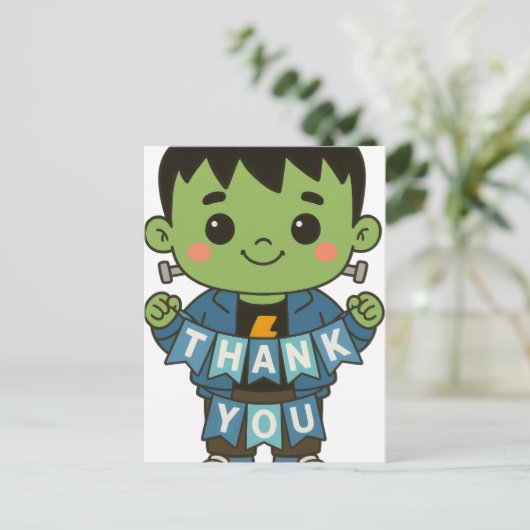 Frankie Boo Crew "Danke" Karte (Stehend Vorderseite)