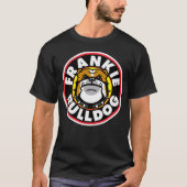 Frankie Bulldog Mens Shirt mit Zahl (Vorderseite)