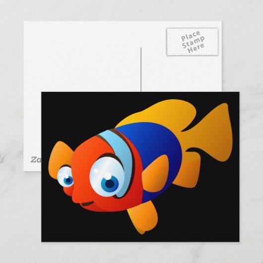 Frankie Der Fisch Postkarte (Vorne/Hinten)