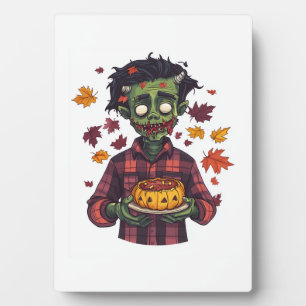Frankie liebt den Herbst Fotoplatte