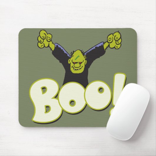 Frankie Monster Superhero Frankenstein Halloween Mousepad (Mit Mouse)