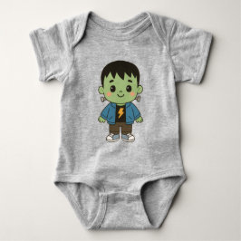 Frankie Sparks “Little Monster” Halloween Bodysuit Baby Strampler