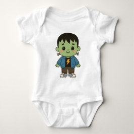 Frankie Sparks “Little Monster” Halloween Bodysuit Baby Strampler