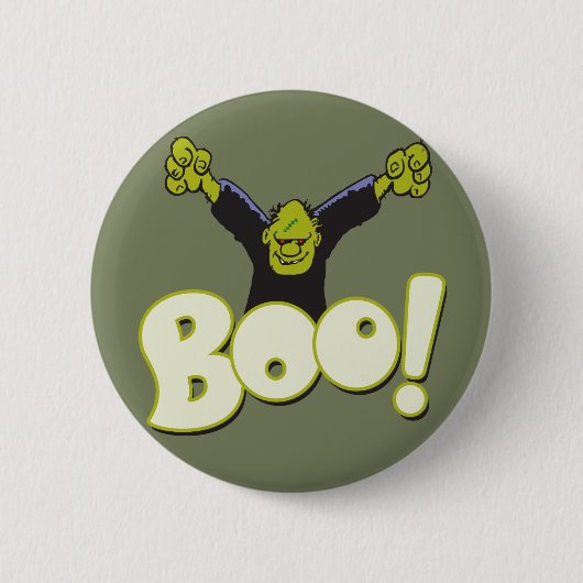 Frankie Superhero - Frankenstein Monster Halloween Button (Vorderseite)