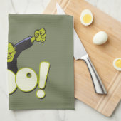 Frankie Superhero - Frankenstein Monster Halloween Geschirrtuch (Viertel Falte)