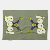 Frankie Superhero - Frankenstein Monster Halloween Geschirrtuch (Horizontal)