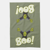 Frankie Superhero - Frankenstein Monster Halloween Geschirrtuch (Vertikal)