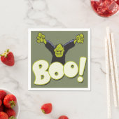 Frankie Superhero - Frankenstein Monster Halloween Serviette (Beispiel)