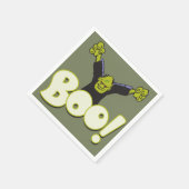 Frankie Superhero - Frankenstein Monster Halloween Serviette (Ecke)