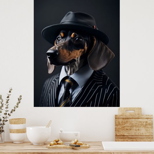 Frankie the Dashhound Poster (Küche)