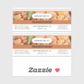 Frankincense Essential Oils Duftstoff Flaschenetik Aufkleber (Blatt)