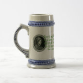 Franklin-Bier-Zitat Bierglas (Links)