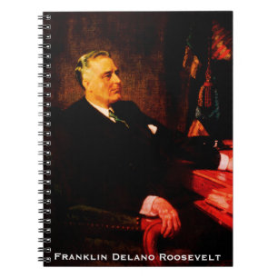 Franklin D. Roosevelt, 32. Präsident der FRD, USA Notizblock