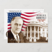 Franklin D. Roosevelt - 32. Präsident der USA Postkarte (Vorne/Hinten)