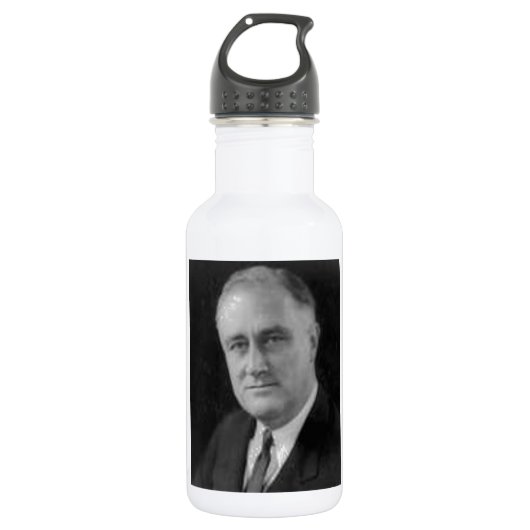 Franklin D Roosevelt Edelstahlflasche (Vorderseite)