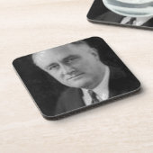 Franklin D Roosevelt Getränkeuntersetzer (Linke Seite)