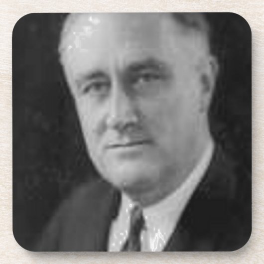 Franklin D Roosevelt Getränkeuntersetzer (Vorderseite)