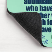 Franklin D. Roosevelt Inspirational Progress Quote Mousepad (Ecke)