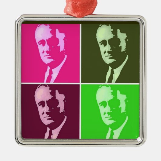 Franklin D. Roosevelt Ornament Aus Metall (Vorne)