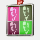 Franklin D. Roosevelt Ornament Aus Metall (Links)