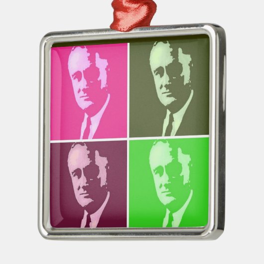 Franklin D. Roosevelt Ornament Aus Metall (Links)