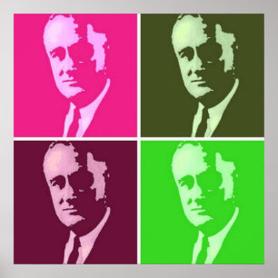 Franklin D. Roosevelt Pop Art Poster