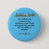 Franklin D. Roosevelt Quote Button (Vorderseite)