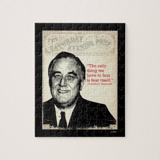 Franklin D. Roosevelt Zitat Puzzle (Vertikal)