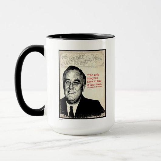 Franklin D. Roosevelt-Zitat Tasse (Links)