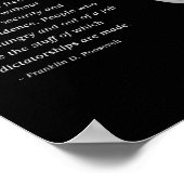 Franklin D. Roosevelts Warnung vor der Diktatur Poster (Ecke)