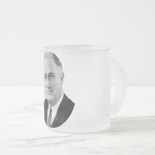 Franklin Delano Roosevelt Mattglastasse (VorderseiteRechts)
