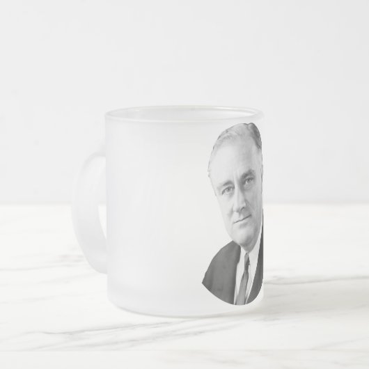 Franklin Delano Roosevelt Mattglastasse (Vorderseite Links)