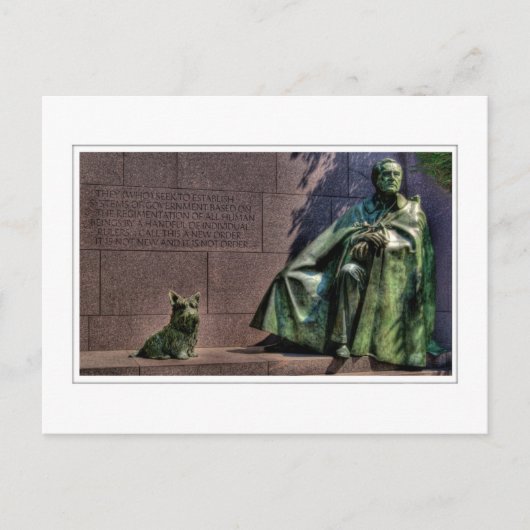 Franklin Delano Roosevelt Memorial Postkarte (Vorderseite)