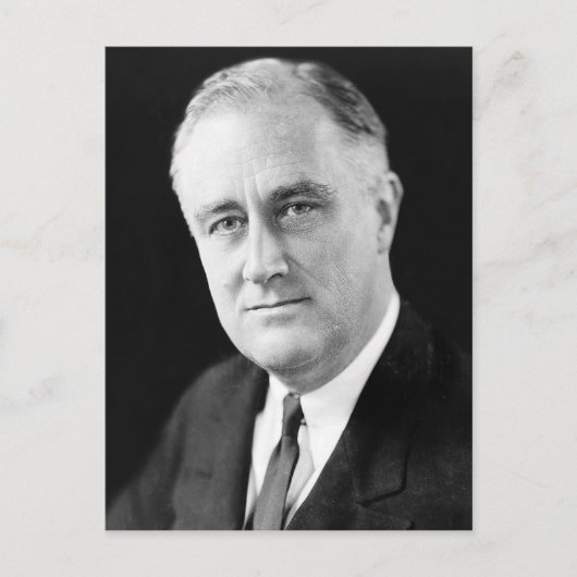 Franklin Delano Roosevelt Postkarte (Vorderseite)