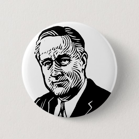 Franklin- Delano Rooseveltknopf Button (Vorderseite)
