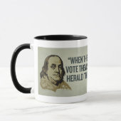 Franklin-Ende der Republik-Tasse Tasse (Links)