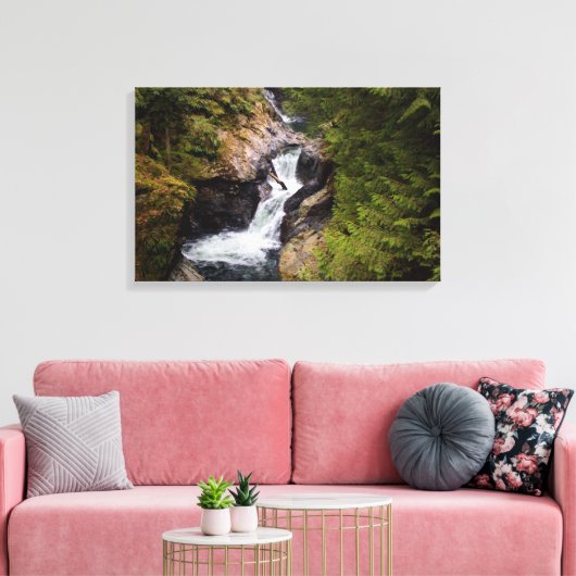 Franklin Falls Leinwanddruck (Insitu (Wohnzimmer))