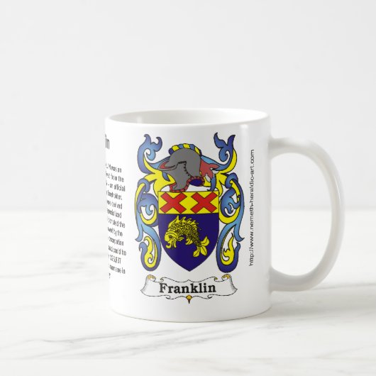 Franklin-Familien-Wappen Tasse (Rechts)