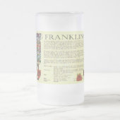 Franklin Familienname Beer Tasse (Mittel)