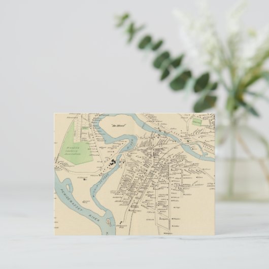 Franklin, Franklin Falls Postkarte (Stehend Vorderseite)