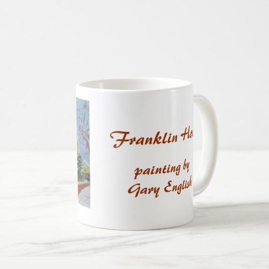Franklin-Haus, malend durch Gary-Englisch Kaffeetasse (VorderseiteRechts)