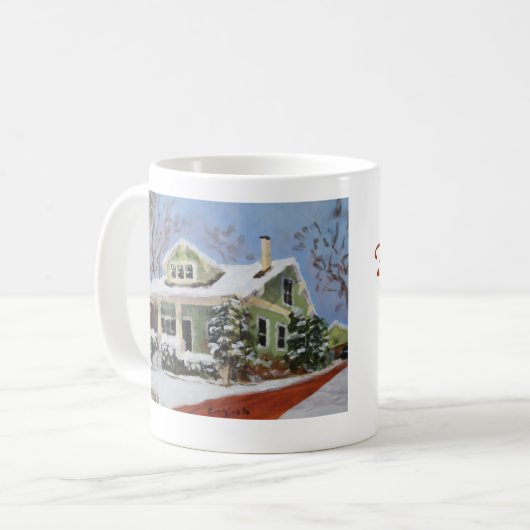Franklin-Haus, malend durch Gary-Englisch Kaffeetasse (Vorderseite Links)