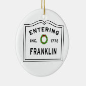 Franklin Keramik Ornament (Rechts)