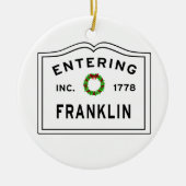 Franklin Keramik Ornament (Vorne)