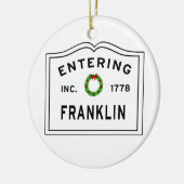 Franklin Keramik Ornament (Links)